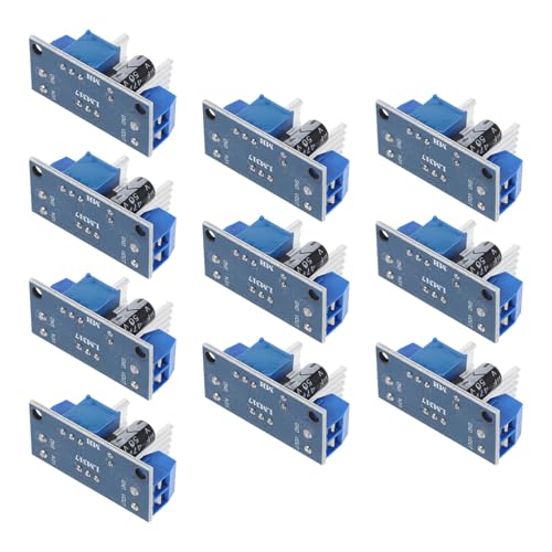 Placa Fuente Lineal LM317 ajustable: kit de 10 módulos reductores de voltaje seguro