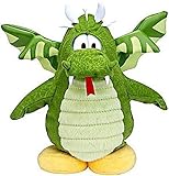  Disney Club Penguin 6.5 Inch Series 6 Plush Figure Dragon Version 2 Includes Coin with Code
