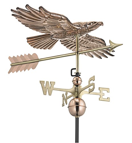 Good Directions Soaring Hawk Weathervane, Pure Copper