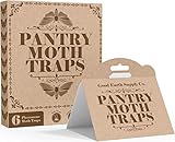 Good Earth Supply Co. Premium Pantry Moth Traps Eco Friendly with Pheromone Attractants | Pack of 6