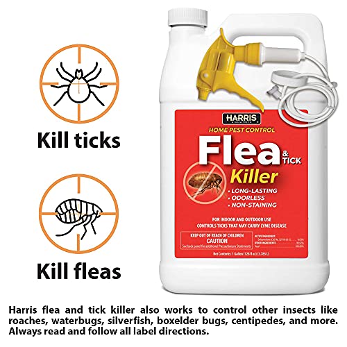 Harris Flea and Tick Killer, Liquid Spray with Odorless and Non
