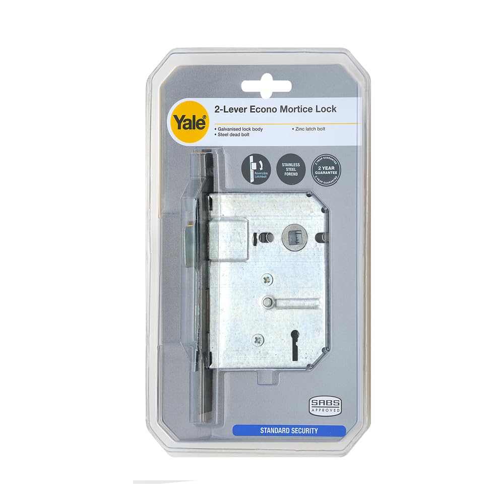 Yale Security Yale Essential 2-Lever Zinc Mortice Lock : Amazon.co