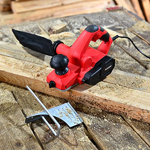 Aoben 7-Amp Electric Hand Planer, 3-1/4-Inch 18000Rpm Handheld Planer For Woodworking, Power Wood Planer Chamfer For Home Diy #TOP6