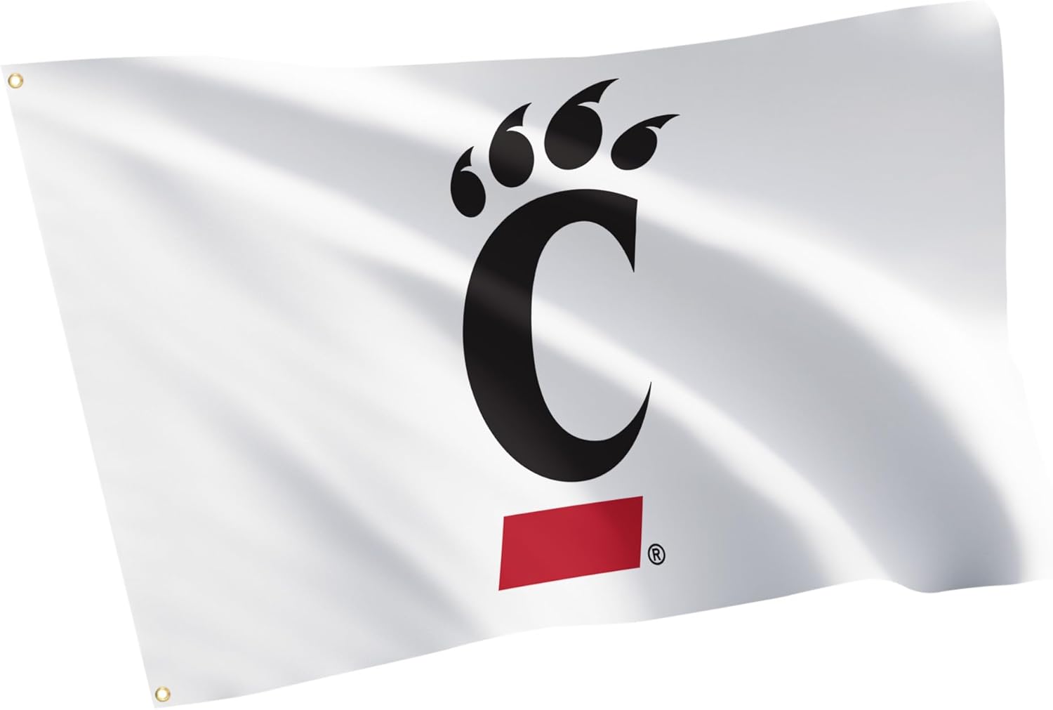 Desert Cactus University of Cincinnati UC Flag - 3 x 5 Feet Bearcats Banner, Indoor/Outdoor Durable Fabric, 100% Polyester Design (Style I)