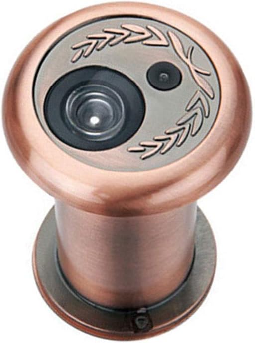 ARCH Antique Copper Finish 180-degree Peephole Anti-Theft Door Viewer Doorbell with Heavy Duty Privacy Cover for Home Security (Color : Green Bronze- Thickness 60~105MM)