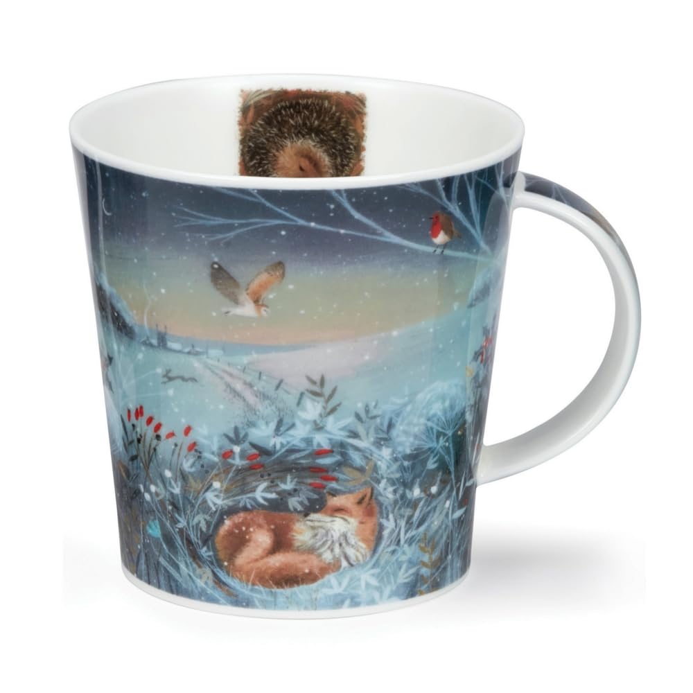 Dunoon Caingorm Fine Bone China Mug Twilight (CA-Twil-Fox), White, 10.4 cm