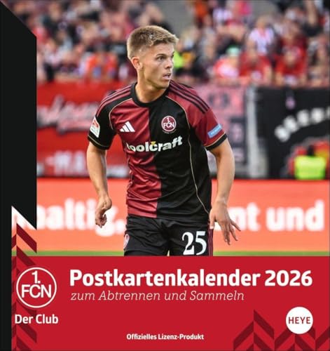 1. FC Nürnberg Postkartenkalender 2026: Fußball-Kalender für den Schreibtisch oder die Wand: Kleiner Postkarten-Fotokalender zum Sammeln und Verschicken. Toller FCN-Fanartikel für jeden Nürnberg-Fan!
