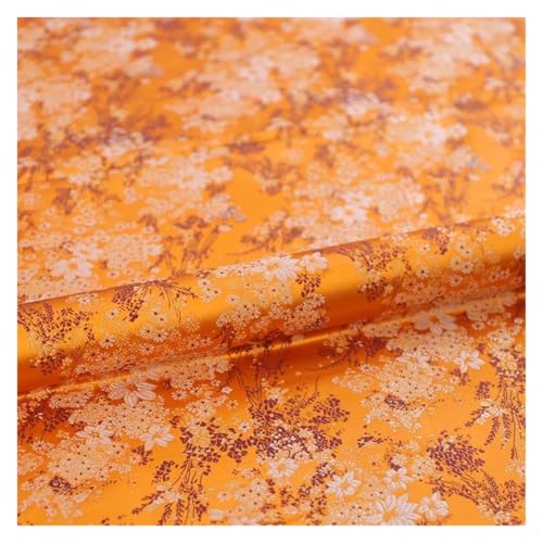 Tissu brocart en soie infroissable pour couture de vêtements durables et loisirs créatifs