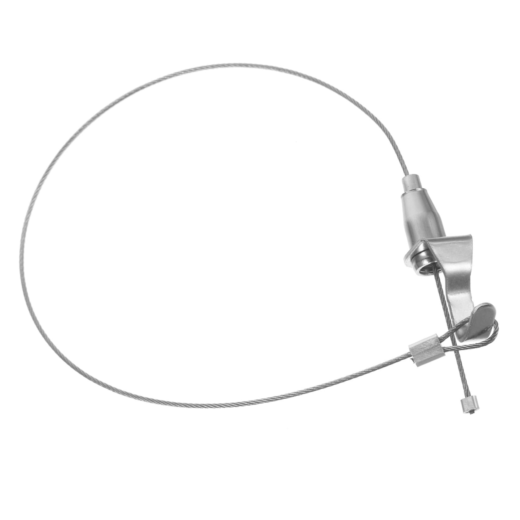 NAMOARLY Display Wire Rope Hanger Hooks Lanyard Silver Light Hanger Rope Stainless Steel