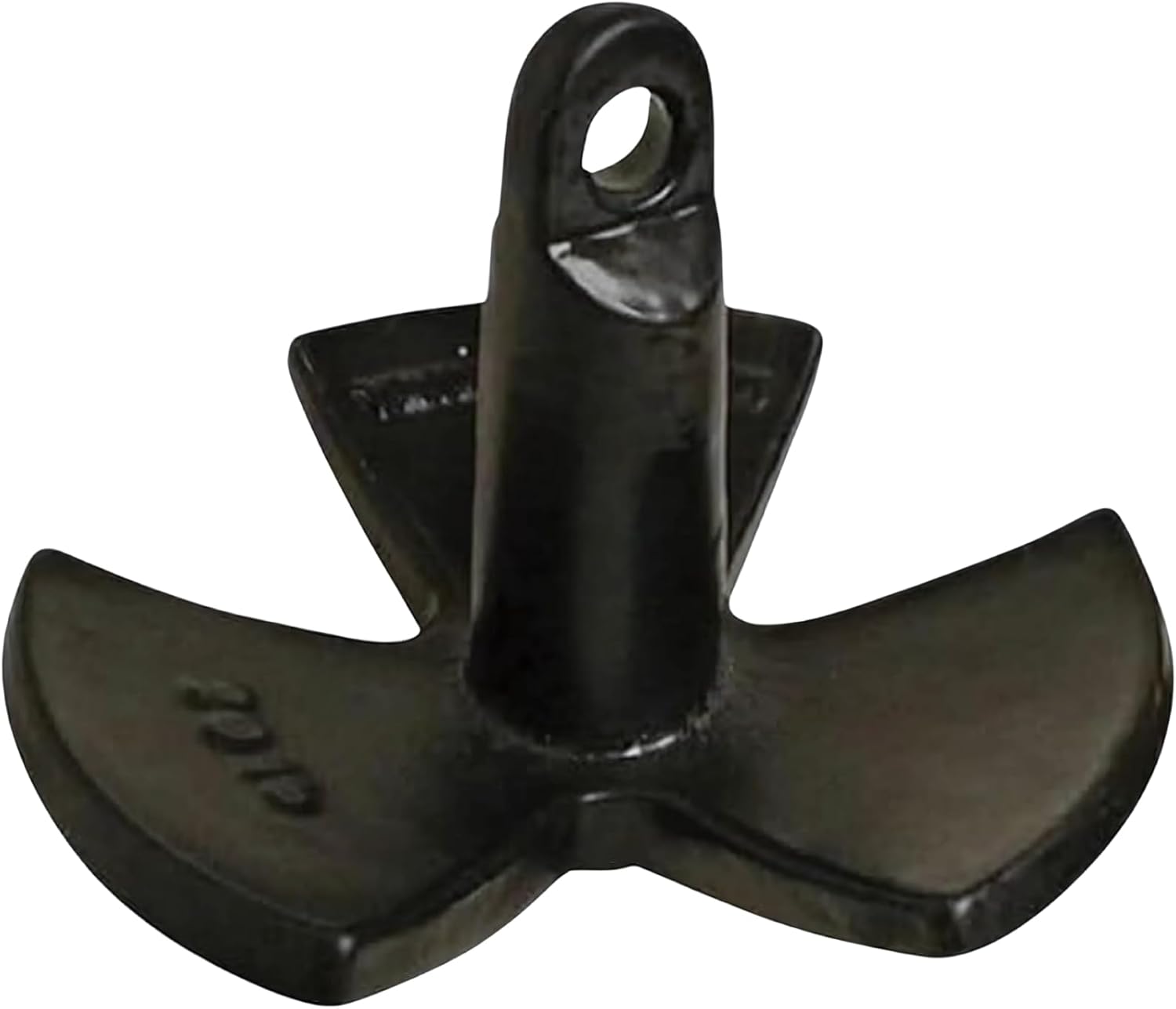 MarineNow Black PVC Vinyl Coated River Anchor | Durable Scratch-Resistant Finish | Secure Hold in Mud, Sand & Gravel | Available in 8–30 lb for Small to Large Boats 08 lb
