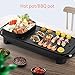 Electric Hot Pot Grilling All-in-one Pot Aluminum Alloy Plug-in Adjustable Temperature Rectangular Large-capacity Family