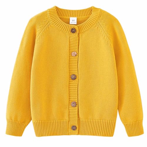 Kids Toddler Girl Knit Cardigan Sweater Buttons Long Sleeve Uniform Sweater Lightweight Outerwear for Fall Winter2