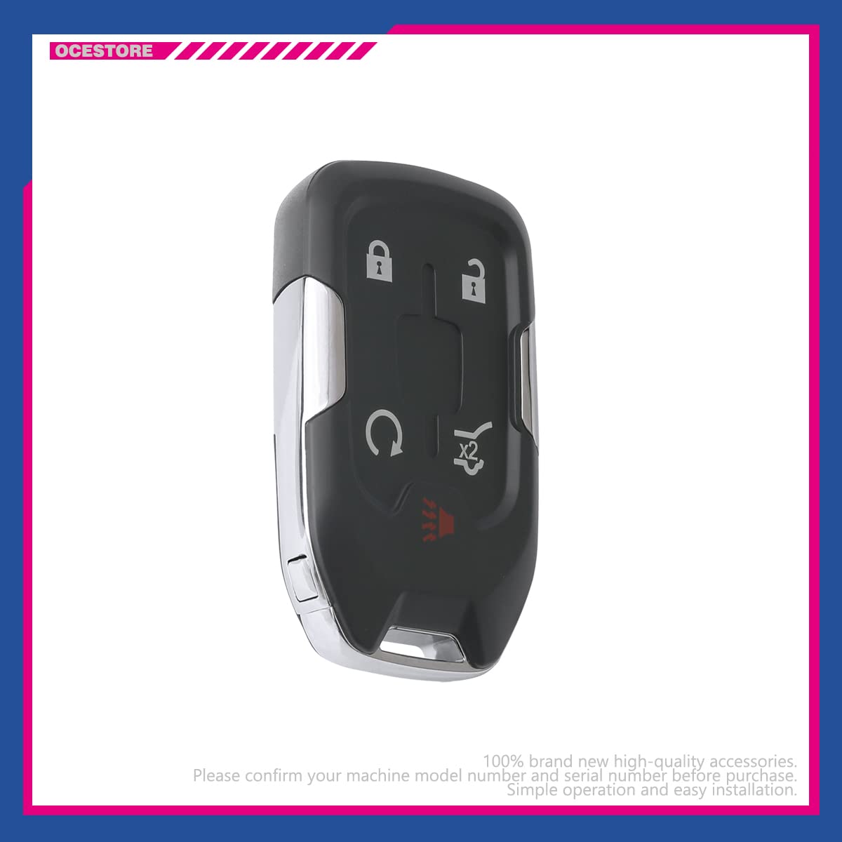 OCESTORE HYQ1AA Car Key Fob Keyless Control Entry Remote 13584502 5 Button Vehicles Replacement Compatible with Terrain HYQ1AA