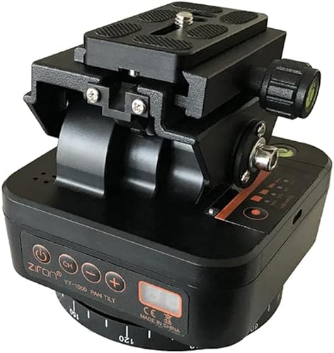 YT-1000 Estabilizador de cabeza de trípode motorizado con cabeza panorámica motorizada giratoria para cámaras réflex digitales teléfonos con control