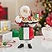 Kurt Adler Musical Fabriche Italian Santa Figurine, 10.5-Inch
