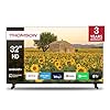 THOMSON 32 Pouces (80 cm) LED HD Smart Android TV, Google Assistant, Wi-FI, Dolby Digital, Bluetooth, Triple-Tuner (Câble-Satellite-Antenne), HDMI, CI, A Panneau- 32HA2S13