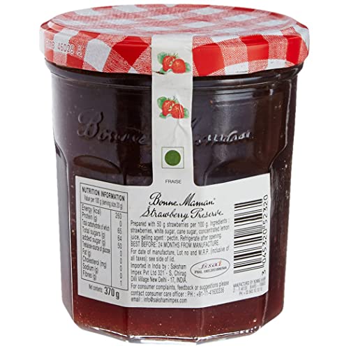 Bonne Maman Strawberry Preserve, Marmalade Fruit Jam, 13 oz, 370 g - Image 3 thumbnail