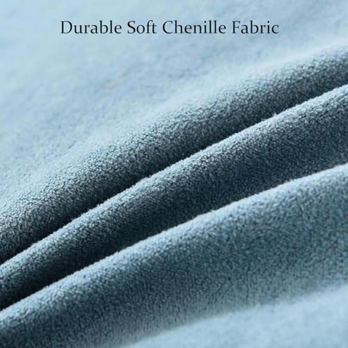 Coussin de tête de lit triangulaire bleu 180cm contre le mal de dos - 4