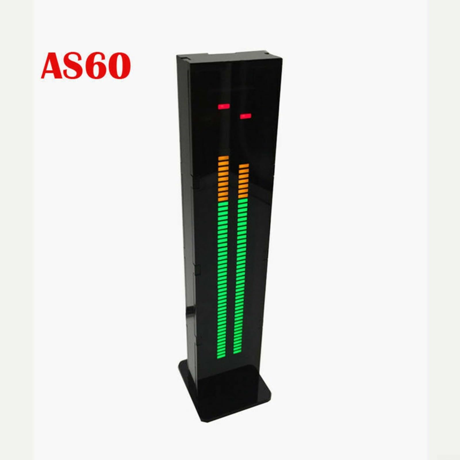 AS60 LED Musica Digitale Per Analizzatore di Spettro Audio VU Meter Modulo Con 7 Modalità di Visualizzazione Regolabile Guadagno E Velocità Stereo Livello Sonoro Visualizer Per FAI DA TE