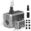 Pompa di alimentazione Acqua Sommersa per acquario 500L / H laghetto da 7 Watt sommergibile acqua Fontana filtro Eco CHJ-500 Pompa per laghetto Pompe sommergibili