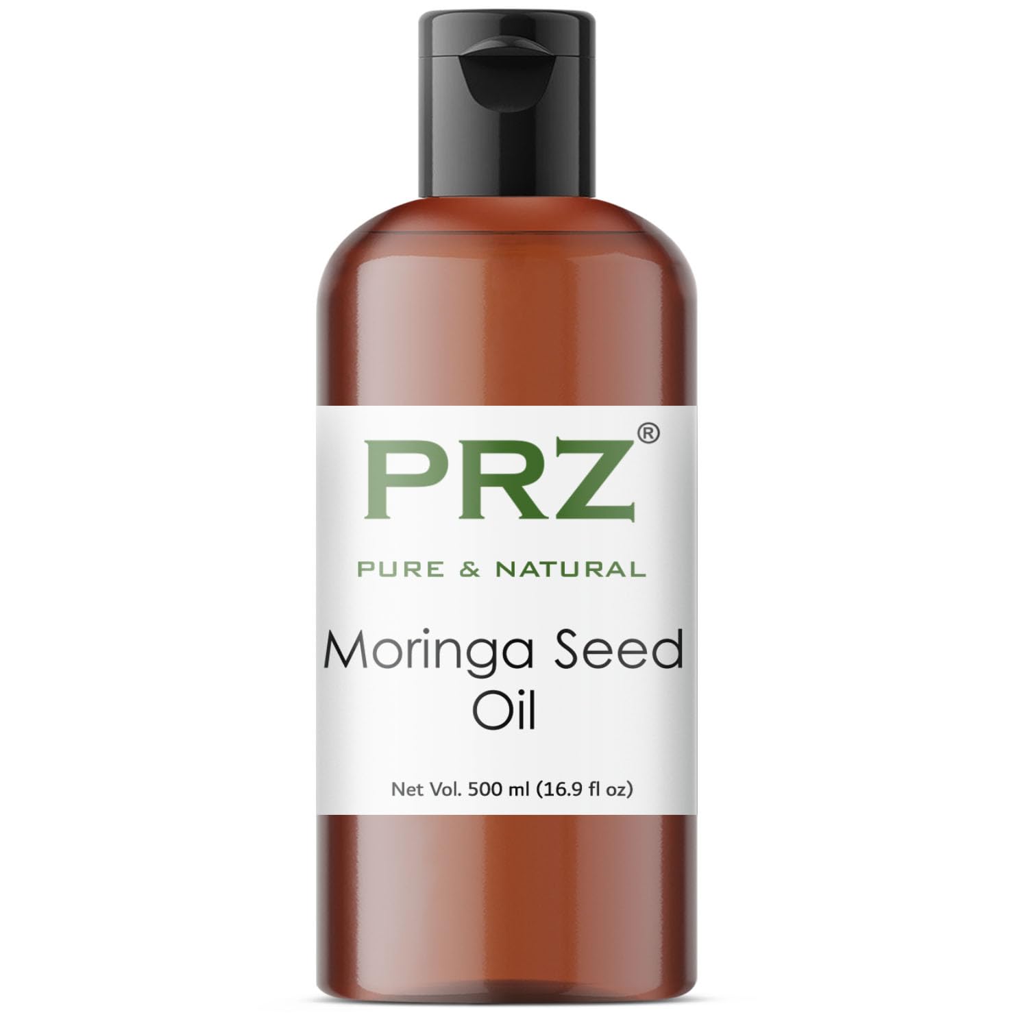 PRZ Moringa Seed Oil - 100% Pure Natural Cold Pressed Carrier Oil for Skin & Hair (500ml)