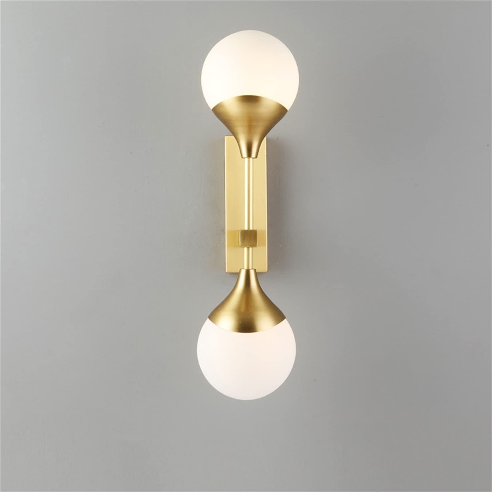 ZTCHSENZT Wall Sconces, Modern Wall Sconce, European Wall Light Light Luxury Postmodern Copper - Glass Ball Simple Home Personality Bedroom Wall Stair Wall Porch Aisle Copper LED,Bronze