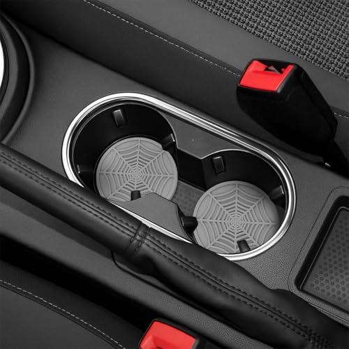 Juego 4 posavasos para portavasos de coche gris miniatura 6