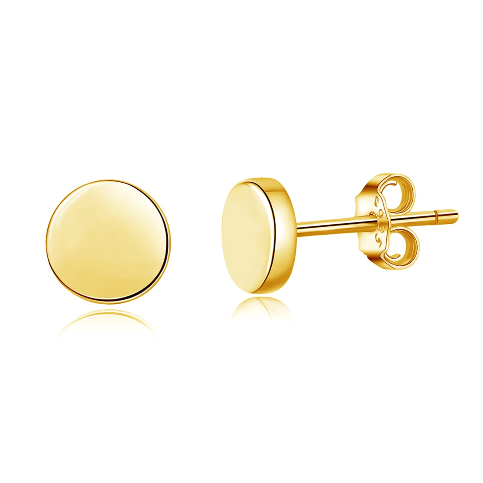 Deyanse Ohrstecker Silber 925 für Damen - Hypoallergene Rund Stern Herz Ohrringe, Schlafen Knorpel für Mehrere Piercings - Schmuck Mit Geschenk Box