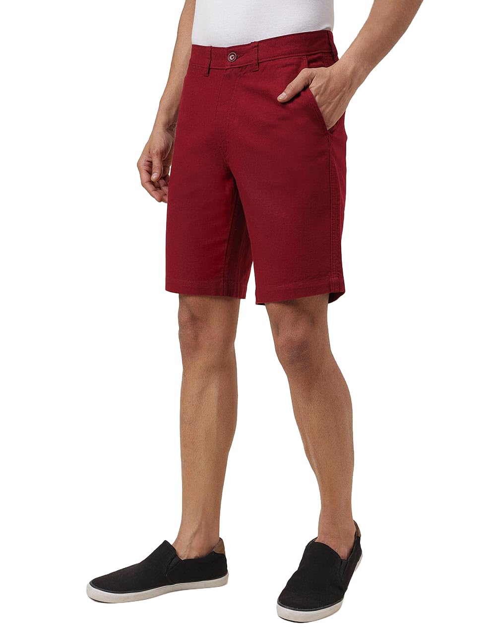 fabindia Red Cotton Regular Shorts-picture-53