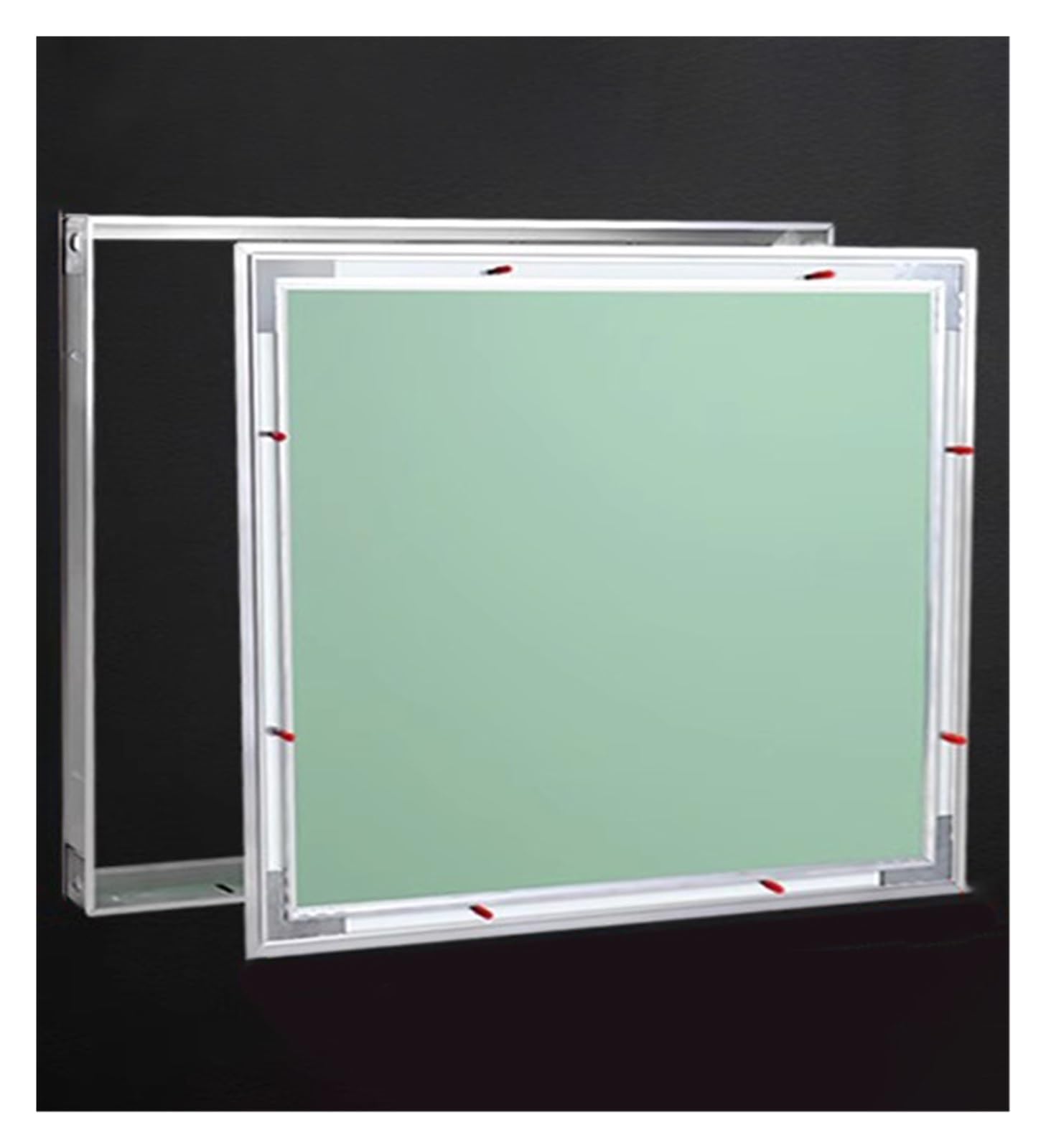 Couvercle de trou for cloison sèche et panneau d'accès alu 17.5x17.5 pour inspection