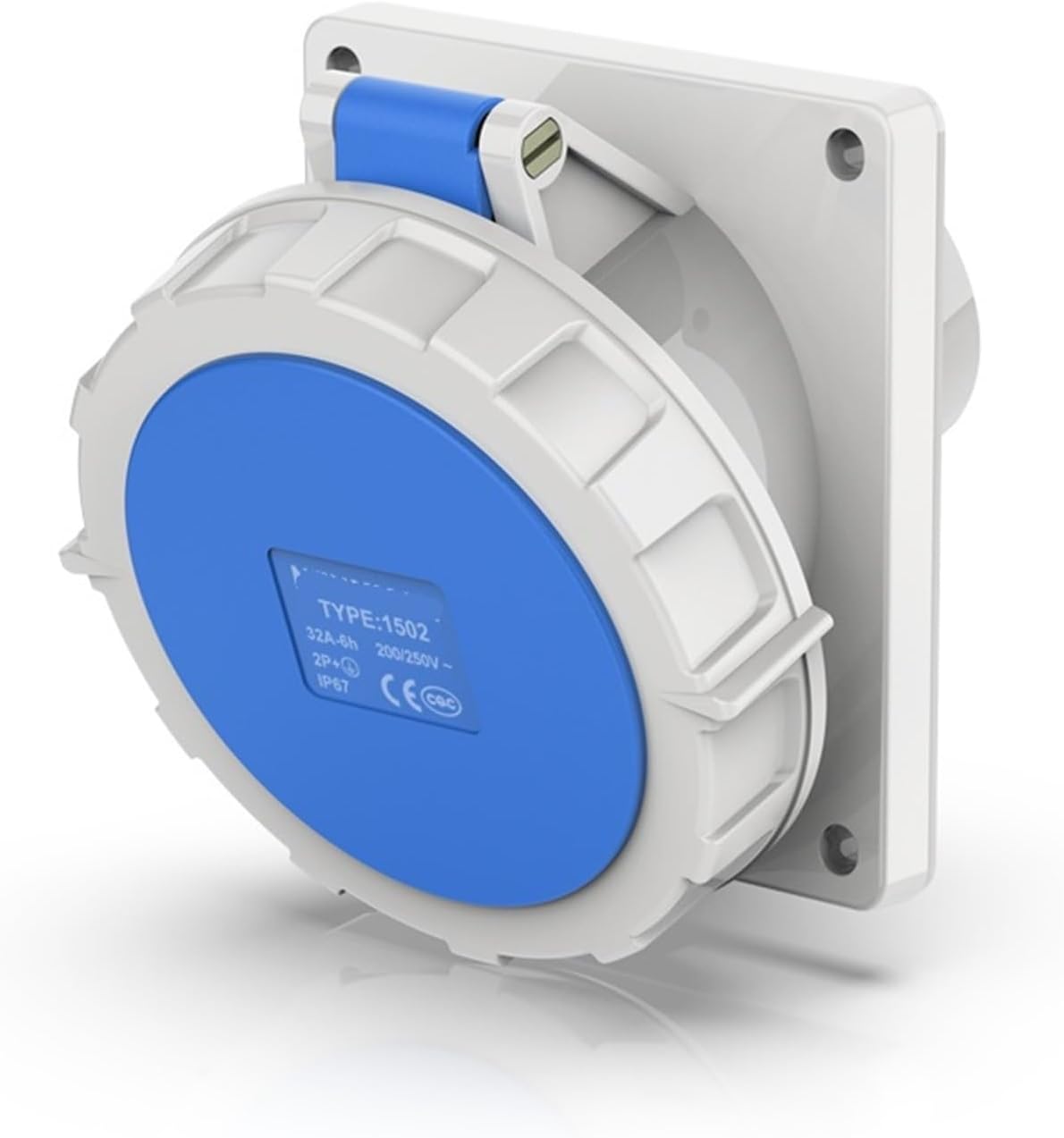 Industrial socket aviation outdoor concealed oblique 16A-125A(16A 4P IP67)