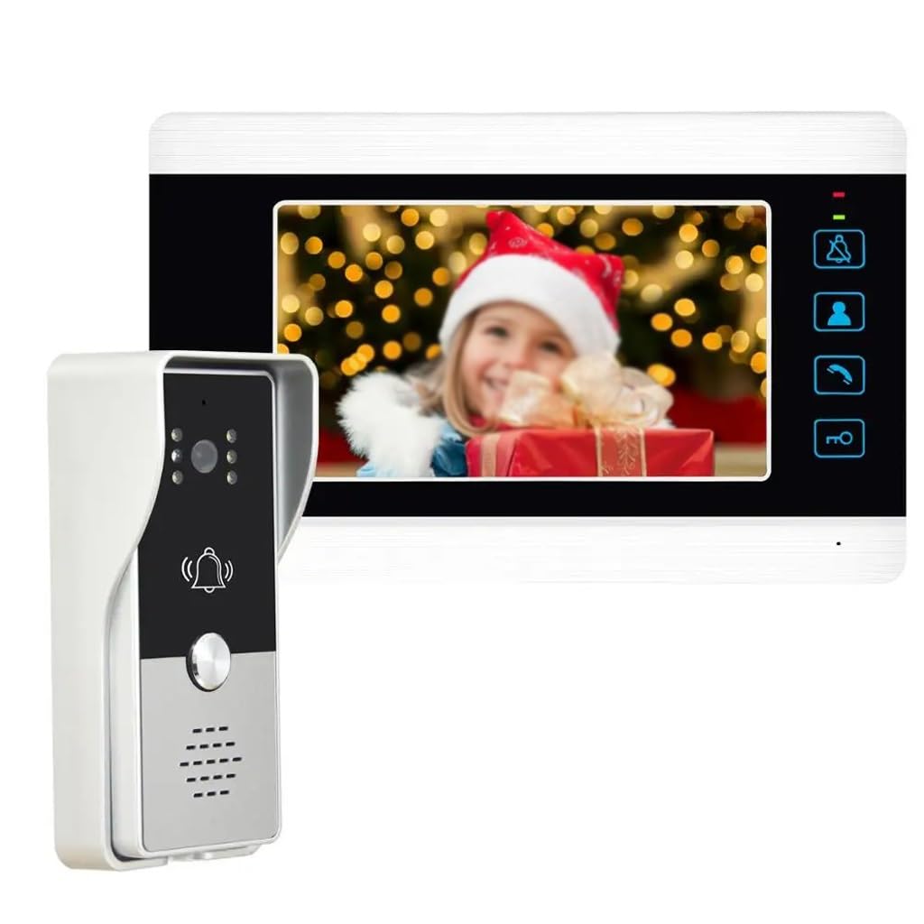 Mobygkfy D 7 Inch Video Oor Phone Intercom System Oorbell For Private Villa House Office Apartment