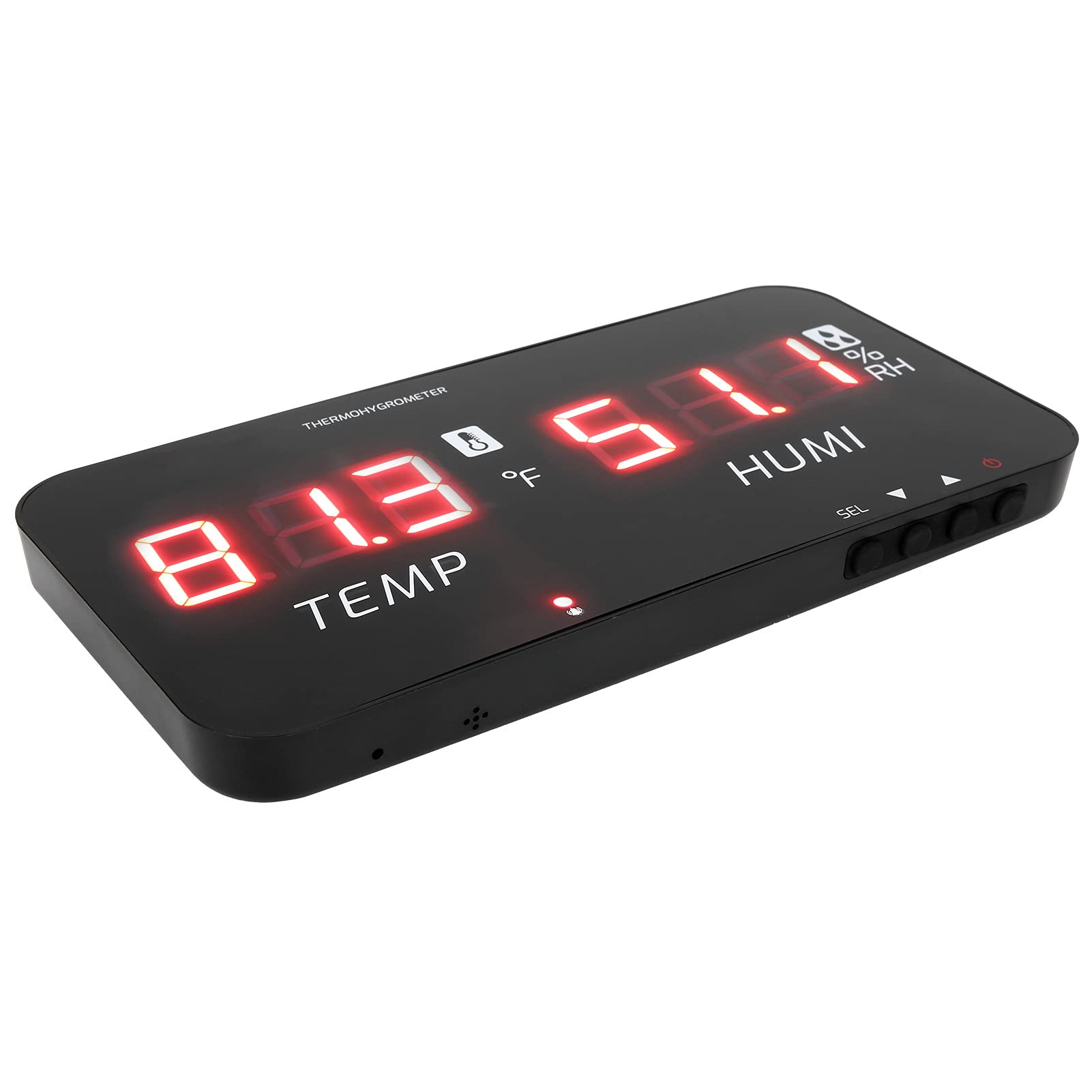 aqxreight Higrómetro Digital TA623A Temperatura Humedad de Alta Precisión con Pantalla Retroiluminada y Alarma para Uso Industrial y Doméstico