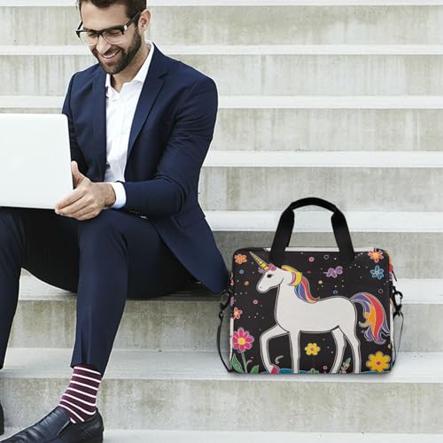 Funda para laptop portátil 15.6 pulgadas con asa y correa miniatura 3