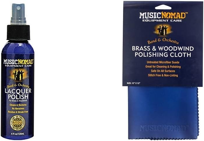 MusicNomad Lacquer Polish for Brass & Woodwind Instruments, 4 oz. (MN700) : Musical Instruments