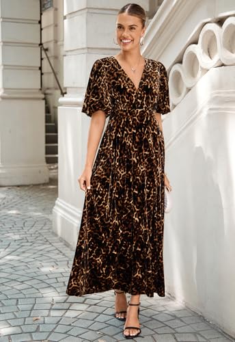 Image of Sissyaki Velvet Maxi Dress Fall Wedding Guest Dress 2026 | Semi Formal to Formal Events, Family Pictures, Holiday Party Dinner Dress