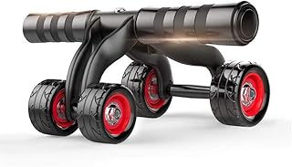Vruta Unisex 4-Wheel AB Roller Toner Exercise Equipment for Abdominal Core Workouts and Belly Fat Reducer (Black)-picture-12