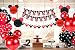 Artículos para la fiesta de Minnie Mouse Decoraciones de cumpleaños Rojo y...