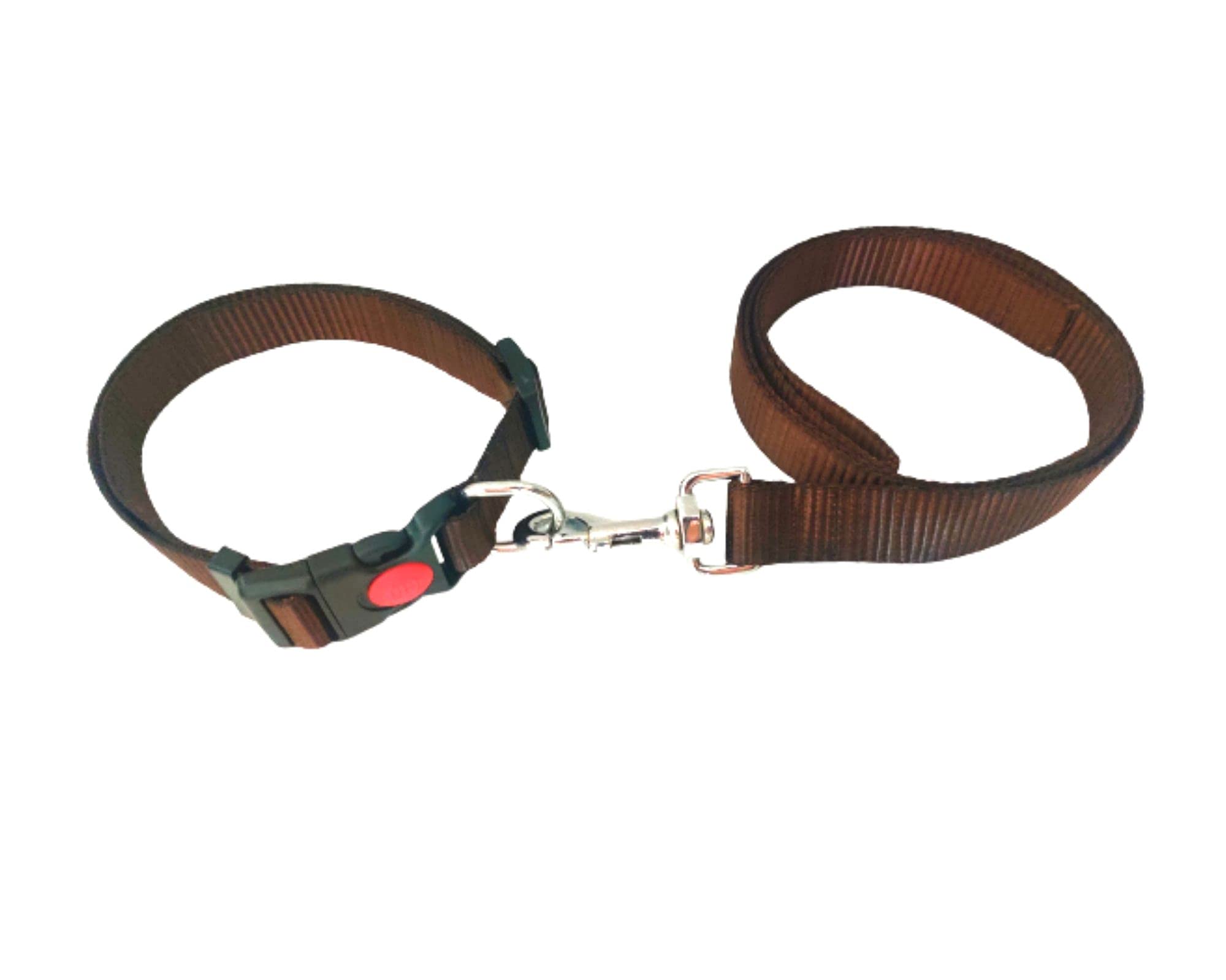 PetWag Nylon Dog Leash and Collar Set, Large - Coffee Brown, 25mm (B07TM533LL) Amazon Price History, Amazon Price Tracker