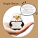 zavvoolly Graduation Gifts Positive Crochet Bald Eagle - Eagle Scout Gifts - Thinking of You Desk Decor