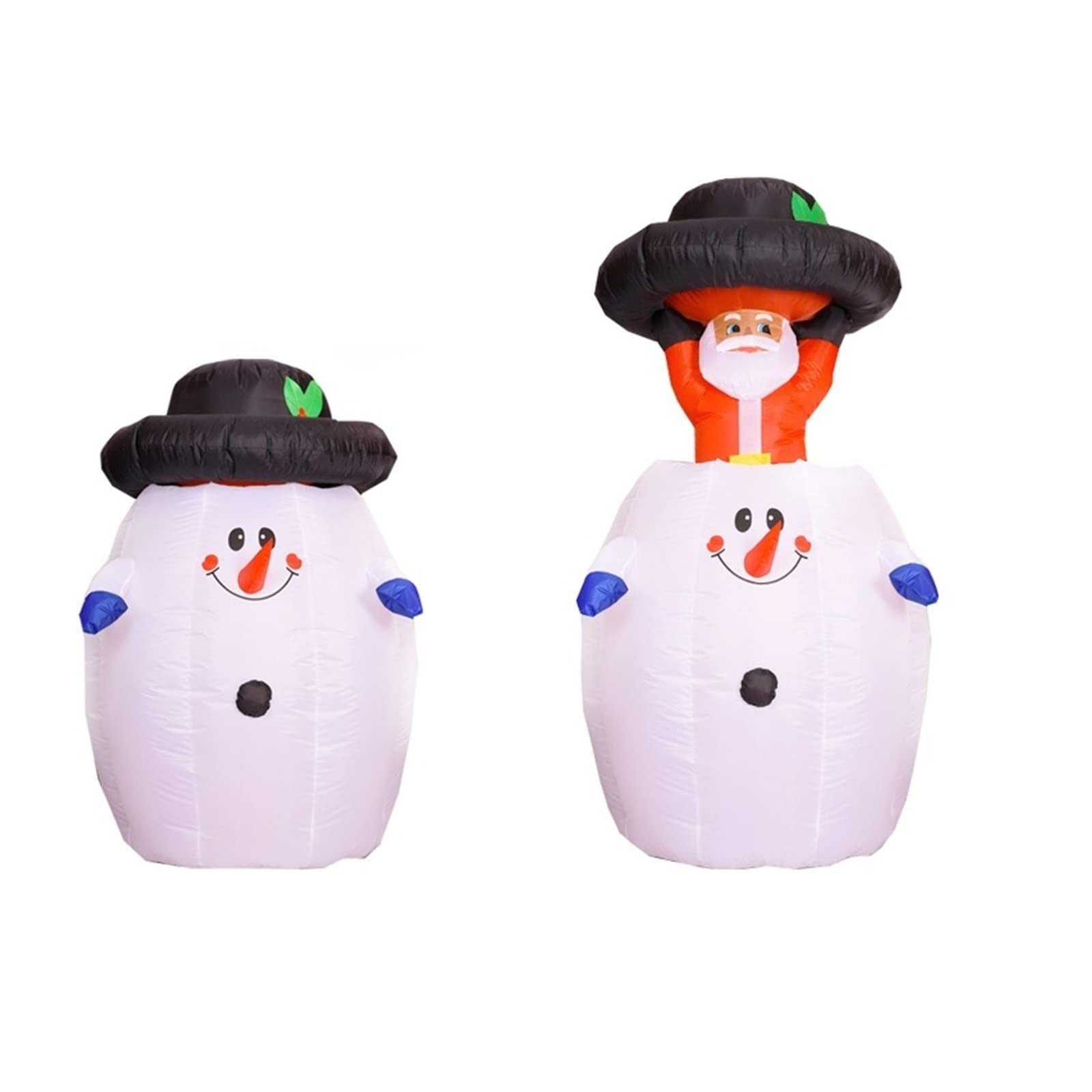 Père Noël électrique de Levage Bonhomme de Neige Gonflable Père Noël drôle décoration de Noël LED Jouet Gonflable Nouvel an Ornement extérieur pour la Maison (Couleur : 162)