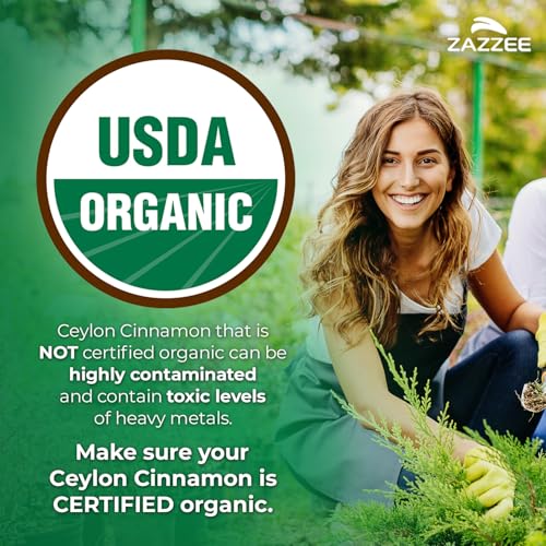 Zazzee Organic Ceylon Cinnamon 20:1 Extract