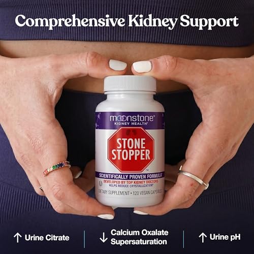 Image of Stone Stopper Capsules, Kidney Stone Prevention, Calcium Oxalate Protector, Alkali Citrate Support Supplement, Developed by Urologists to Support Kidney Health, 60 Day Supply (240 Count)
