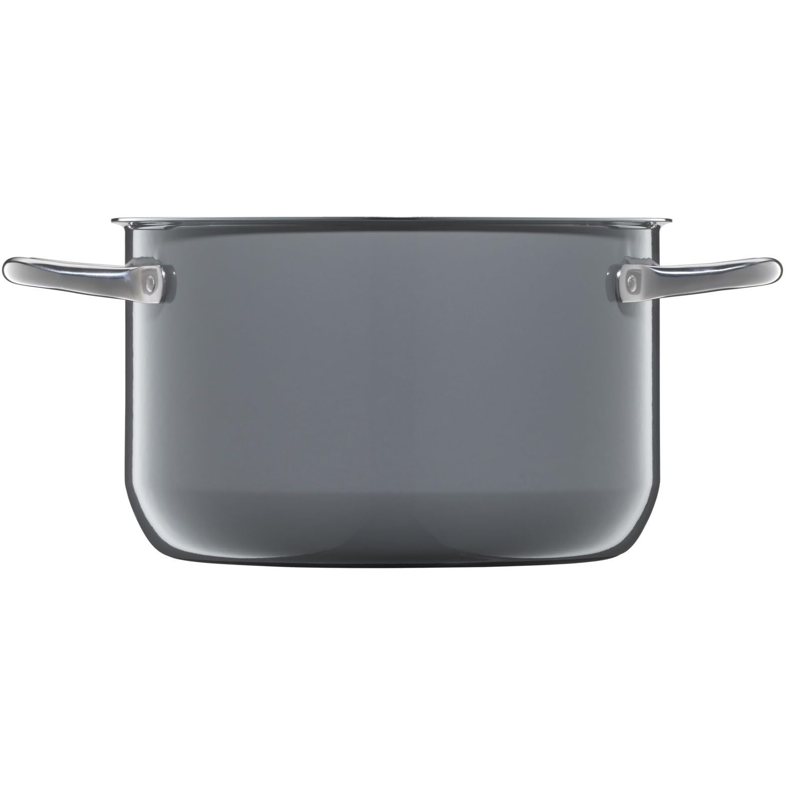 WMF Fusiontec Essential - Pentola grande, 20 cm, coperchio in vetro, per carne a induzione, 3,7 l, in ceramica high-tech, antigraffio, non rivestita, colore: grigio, made in Germany