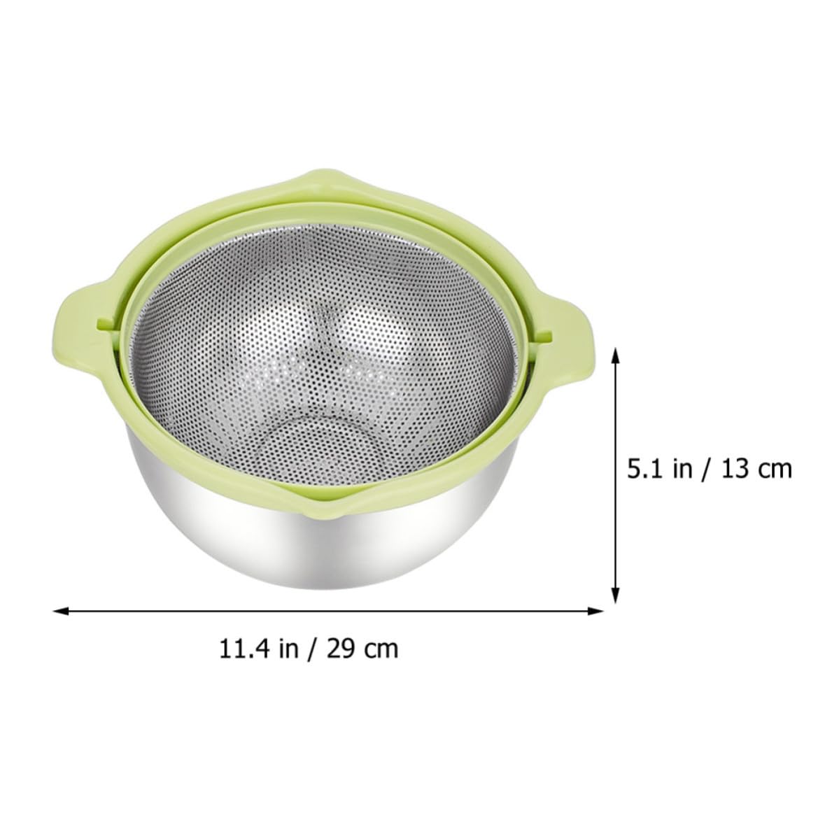 Kit de Cesta Coladora de Arroz de Doble Capa Giratoria