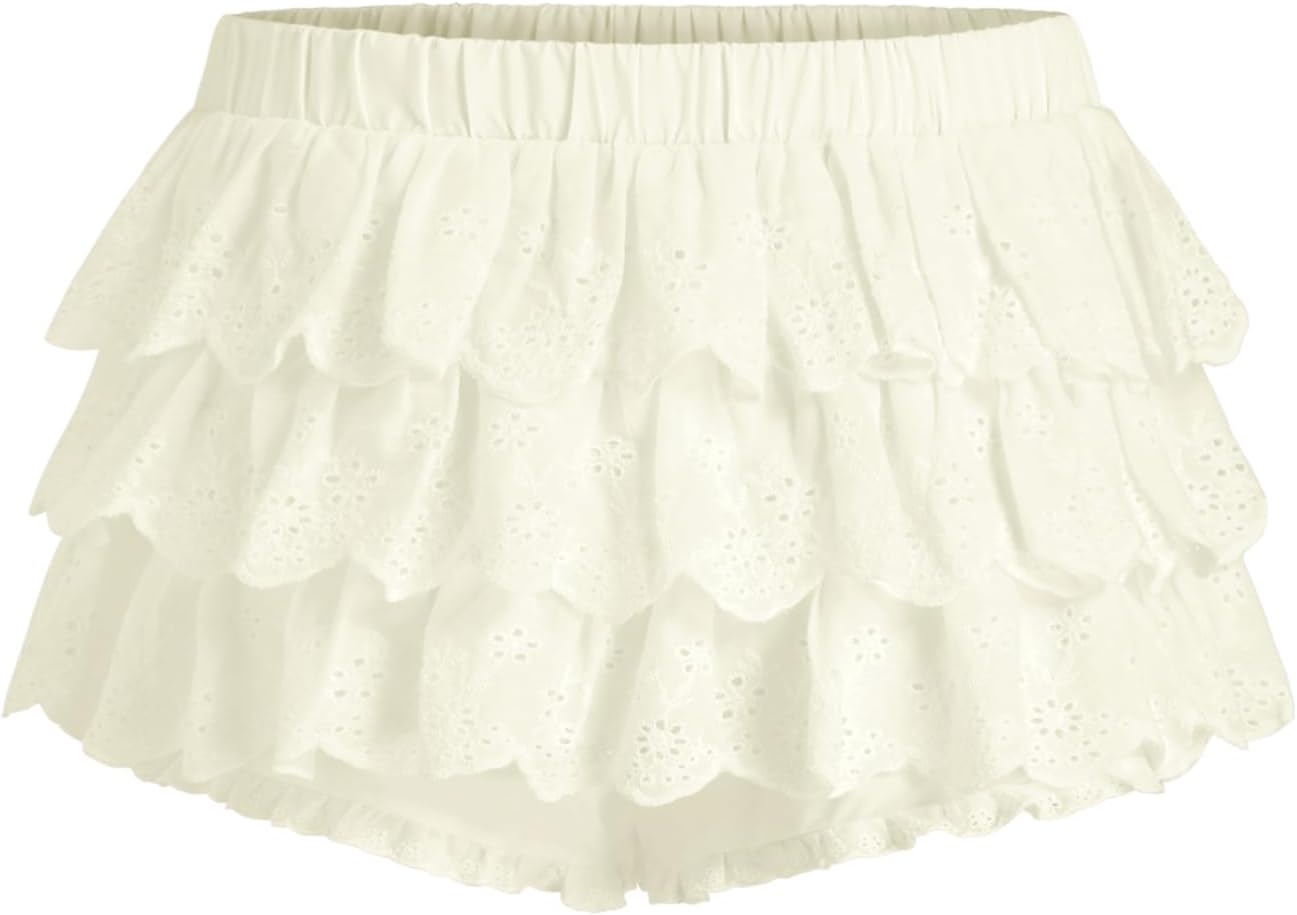 CIDER Shorts for Women Low Waist Layered Micro Solid Beach Cotton Daily Casual Summer Bottoms
