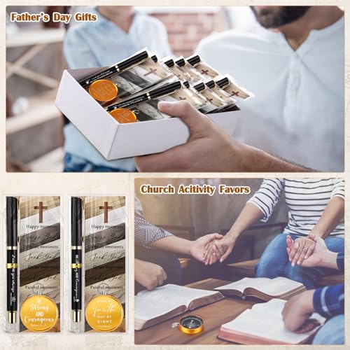 Set de 30 brújulas con bolígrafos y marcadores religiosos miniatura 5