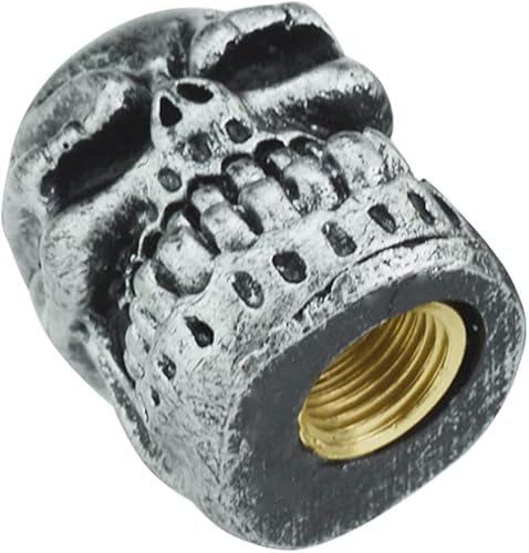 Vista 20 de Lunsom Tapas de vástago de válvula de neumático de calavera para válvulas de aire de automóvil, cubierta de vástagos de rueda de presión, accesorios