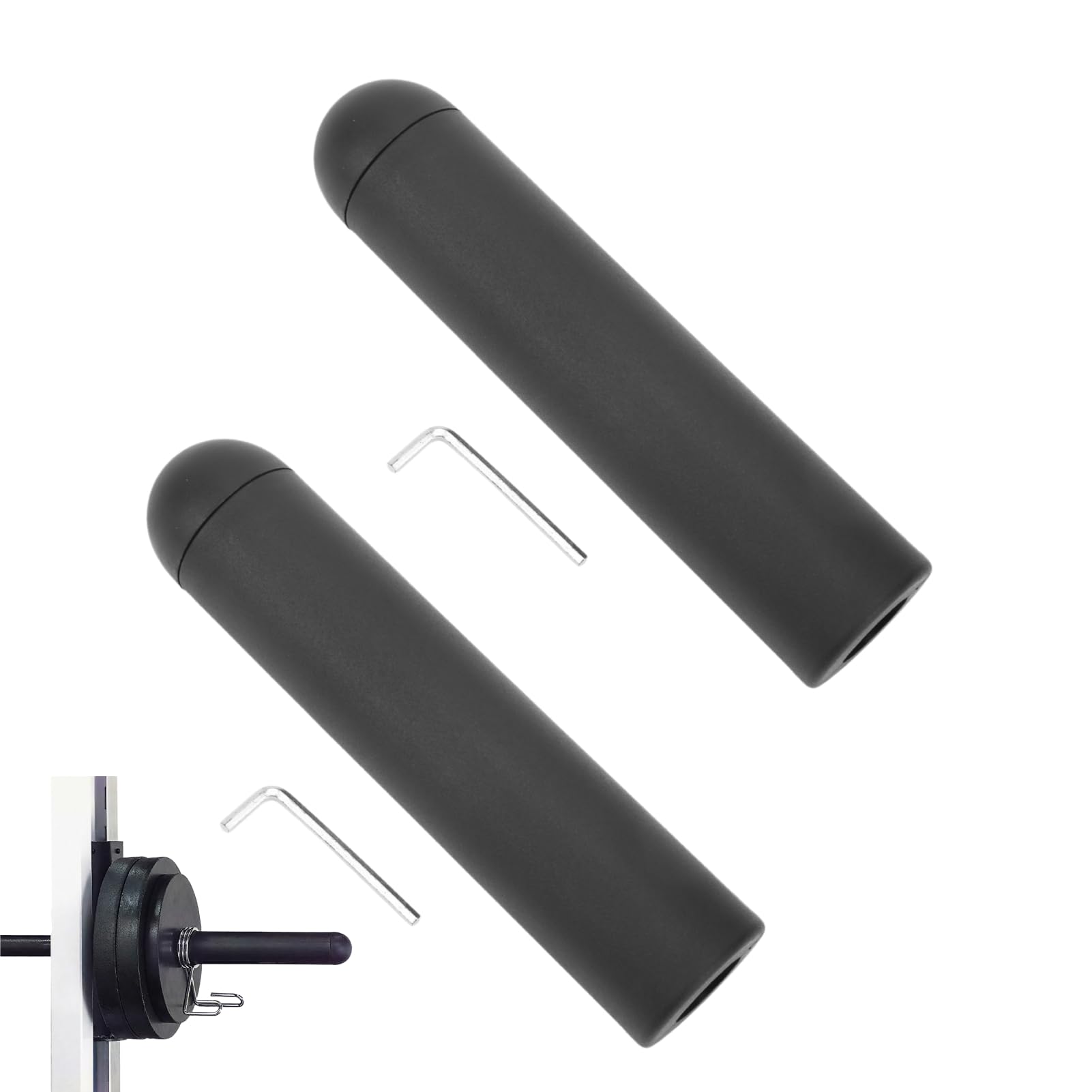 2 PCS Adapter Sleeve, Weight Plate Posts Removeable Barbell Sleeve 0.98in to 1.97in Barbell Post for Weightlifting Training (230MM)