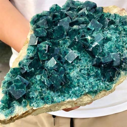 Fluorite verte en cristal brut de 200g pour collection et lithothérapie
